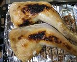 骨付き鶏モモ肉の桜スモークチップス焼き作り方2写真