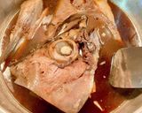 こってり旨い！マグロの頭&カマの煮つけ！作り方20写真