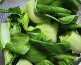 えびとチンゲン菜の生姜風味あんかけ作り方1写真