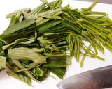 ワインに合う♪空芯菜と豚肉のにんにく炒め作り方1写真