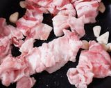 ワインに合う♪空芯菜と豚肉のにんにく炒め作り方3写真