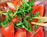 茎みょうがとトマトと大葉のさっぱり和え作り方4写真
