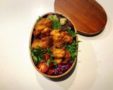 のっけ弁当2022.04.11鶏唐揚げ作り方1写真