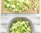 簡単副菜＊キャベツのふわたまコンソメ炒め作り方1写真