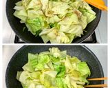 簡単副菜＊キャベツのふわたまコンソメ炒め作り方3写真