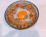 簡単二刀流！バターが旨い、納豆卵かけご飯作り方7写真