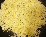 ベーコンとしめじのニンニク焼きそば作り方2写真