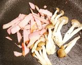 ベーコンとしめじのニンニク焼きそば作り方4写真