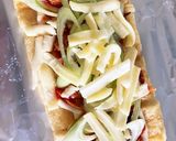 油揚げのおつまみキムチpizza作り方2写真