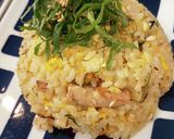 簡単鯖缶で♪大葉塩こんぶ炒飯作り方6写真