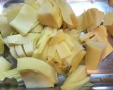 たけのことコーンのバター醤油炒め作り方1写真