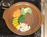 7種の野菜と焼売の土鍋蒸し作り方7写真