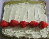 酒粕入り、米粉の抹茶ロールケーキ作り方10写真