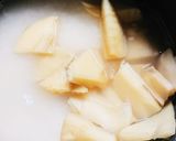 下味をつけたタケノコで炊くタケノコご飯作り方7写真