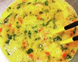 簡単☆鰹節香る♪ウィンナーと野菜の卵焼き作り方2写真