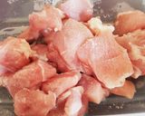 鶏肉とキャベツのスープ作り方1写真