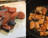 鮭とそら豆のハーブバター炒め作り方3写真