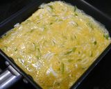 簡単！しらすと三つ葉の出汁巻き卵作り方2写真