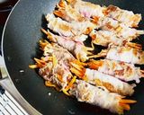 豚肉の野菜ロール新たま生姜焼き作り方3写真
