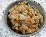 150 簡単 筍ご飯 人参 きのこ作り方5写真