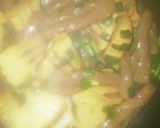 旬の筍Deねじりコンニャク焼き肉タレ炒め作り方7写真