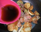 簡単★長芋とベーコンのバター醤油ステーキ作り方5写真
