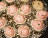 揚げ肉団子酢豚風作り方4写真