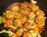 揚げ肉団子酢豚風作り方9写真