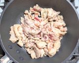豚こま肉とチンゲン菜のキムチ炒め作り方2写真
