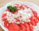 味付けシンプル＊王道トマトサラダ作り方5写真