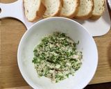 セロリの葉と新玉ねぎのツナトースト作り方3写真