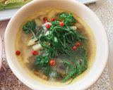 玉ねぎの葉とじゃがいものスープ作り方5写真
