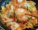 切り餅で！野菜たっぷりキムチ餅作り方4写真