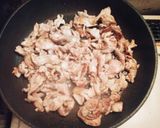 簡単☆豚肉とほうれん草の黒ごま味噌炒め作り方2写真