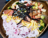 桜の香り♪お祭り気分ちらし寿司作り方9写真