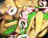 イカと筍の煮物☆次の日は天ぷらにリメイク作り方4写真