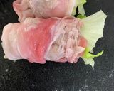 豚バラ肉でロールレタス！作り方1写真