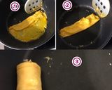 失敗しても続けちゃえ！フライパンで卵焼き作り方5写真