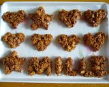 型なしでもかわいく❤チョコクランチ風作り方5写真