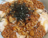 簡単腸活６☆とろろ納豆なめこおろし蕎麦作り方14写真