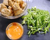 簡単！ハンバーグリメイク中華炒め作り方1写真