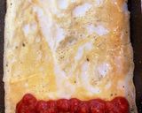 ピザソースで洋風★マルゲリータな卵焼き作り方3写真