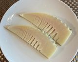 肉巻きタケノコステーキ作り方1写真