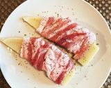 肉巻きタケノコステーキ作り方2写真