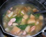 レタススープ（パン耳入り・パン粥風）作り方1写真