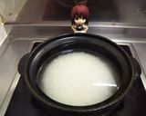 電子レンジと土鍋で炊飯（一合）作り方1写真