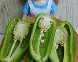 リカちゃん♡薄切り肉でピーマンの肉詰め作り方2写真