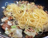 【筋肉飯】さばキャベツパスタ作り方6写真