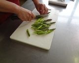 アスパラと鶏のゴマ味噌和え作り方1写真