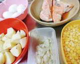 揚げずに！鮭のポテトコロッケ☆卵コロッケ作り方2写真